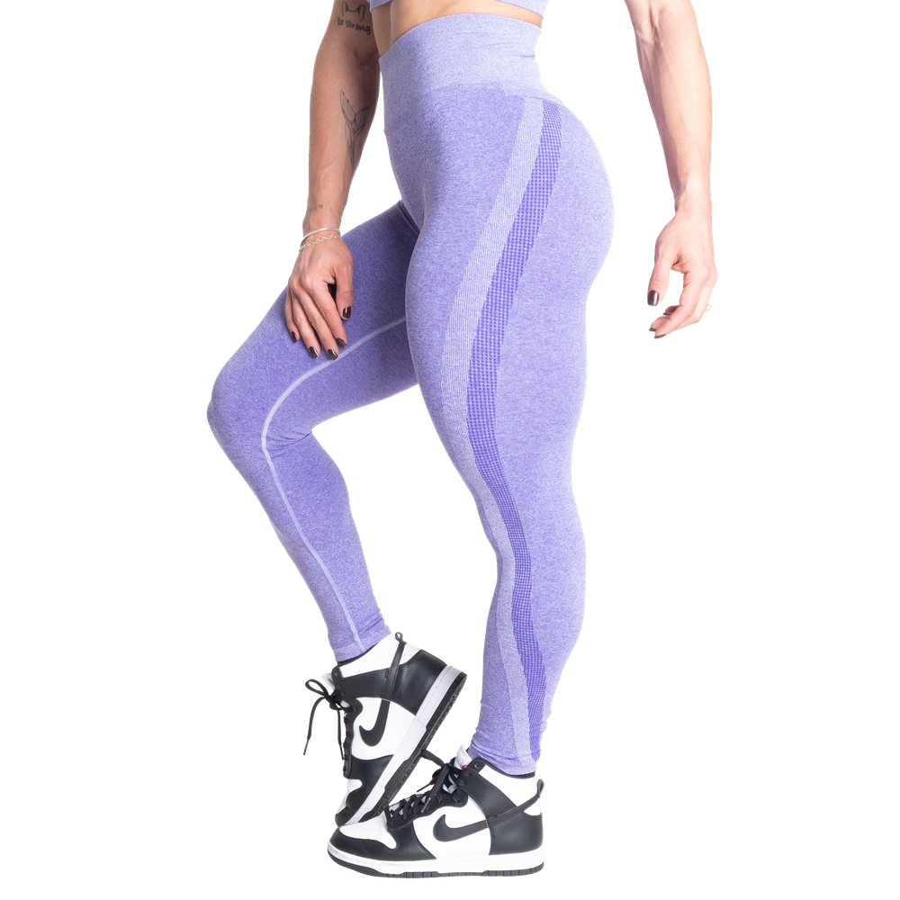 Better Bodies Curve Scrunch Leggings, Athletic purple melange