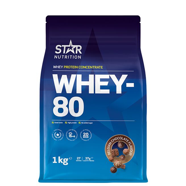 Star Nutrition Whey-80 Heraproteiini 1 kg