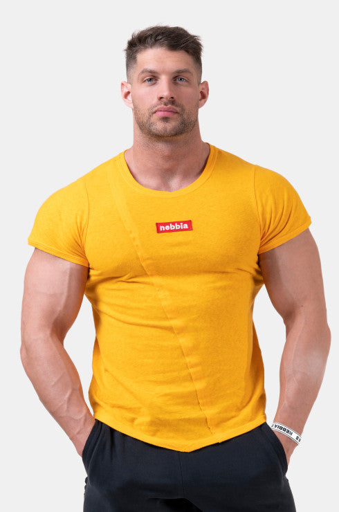 NEBBIA Red Label Muscle Back T-shirt (yellow)