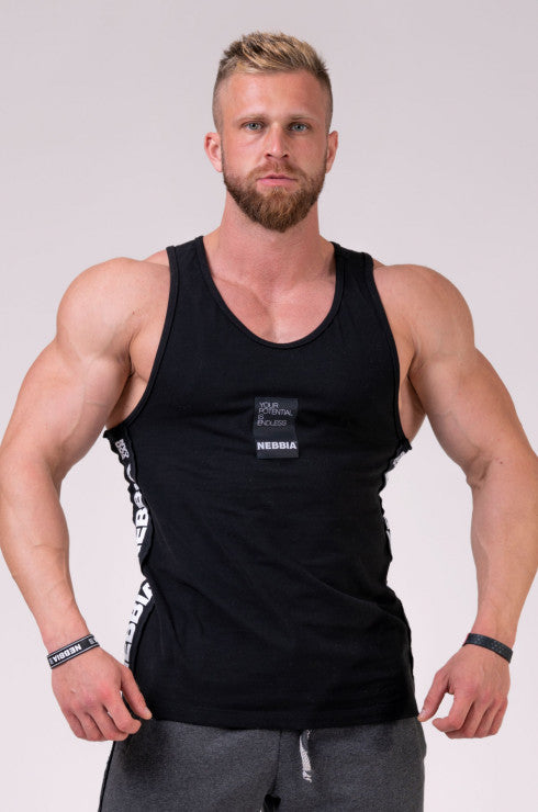 NEBBIA TANK TOP “YOUR POTENTIAL IS ENDLESS (Black)