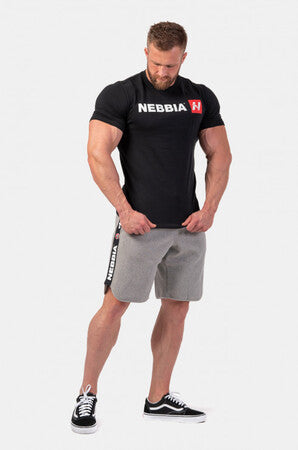 Nebbia Red "N" T-shirt (Black) - Fit Puoti