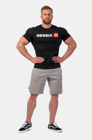 Nebbia Red "N" T-shirt (Black) - Fit Puoti