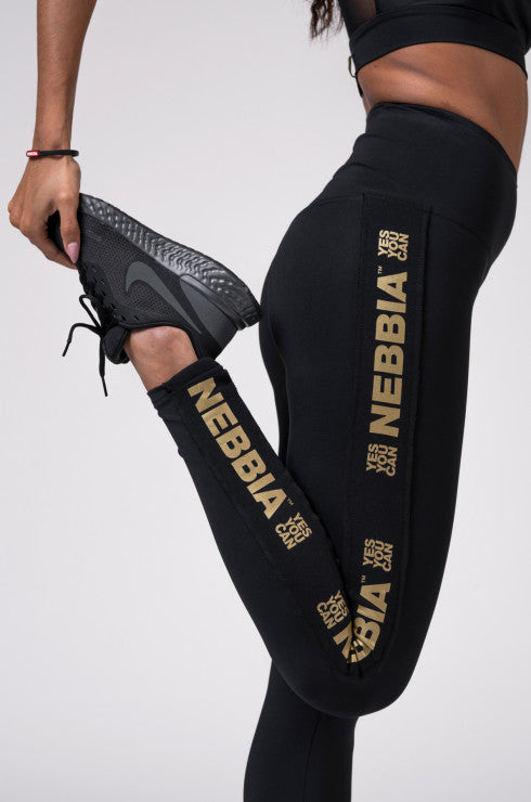 NEBBIA Leggings Gold Classic (Black)