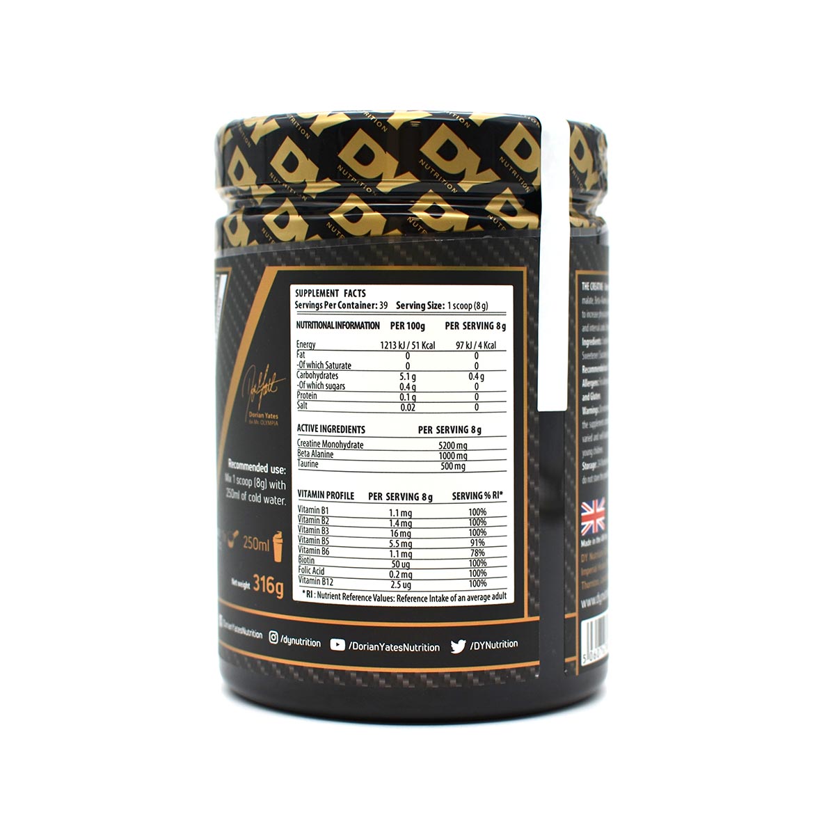 DY Nutrition The Creatine (316g) - Fit Puoti